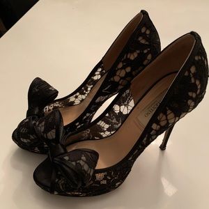 Valentino Lace Bow Pumps
